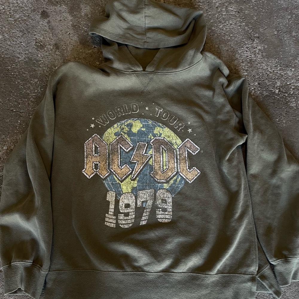 Ac/Dc Official World Tour 1979 Vintage Hoodie- Small - Gem